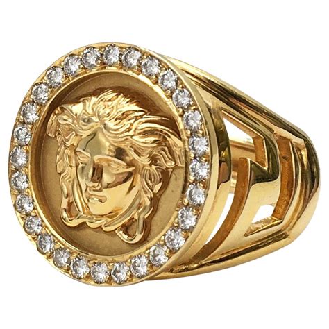 overige sieraden versace medusa|medusa 18k gold ring.